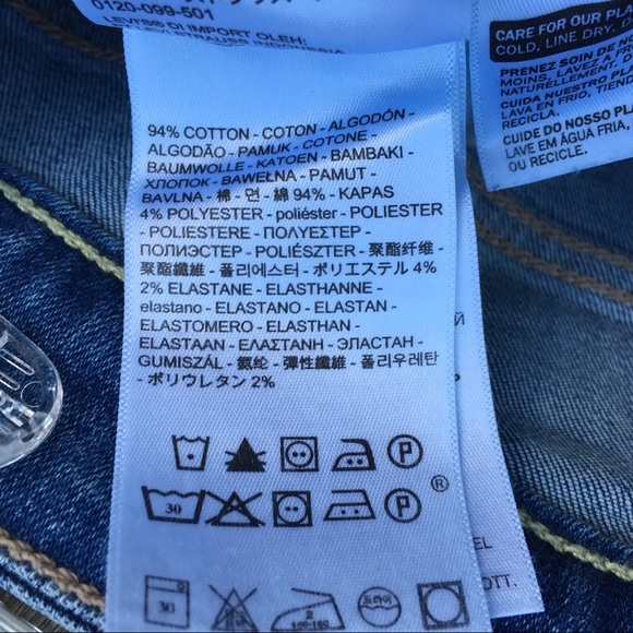 NWT Levi’s 721 High Rise Distressed Skinny Jean - Picture 7 of 8